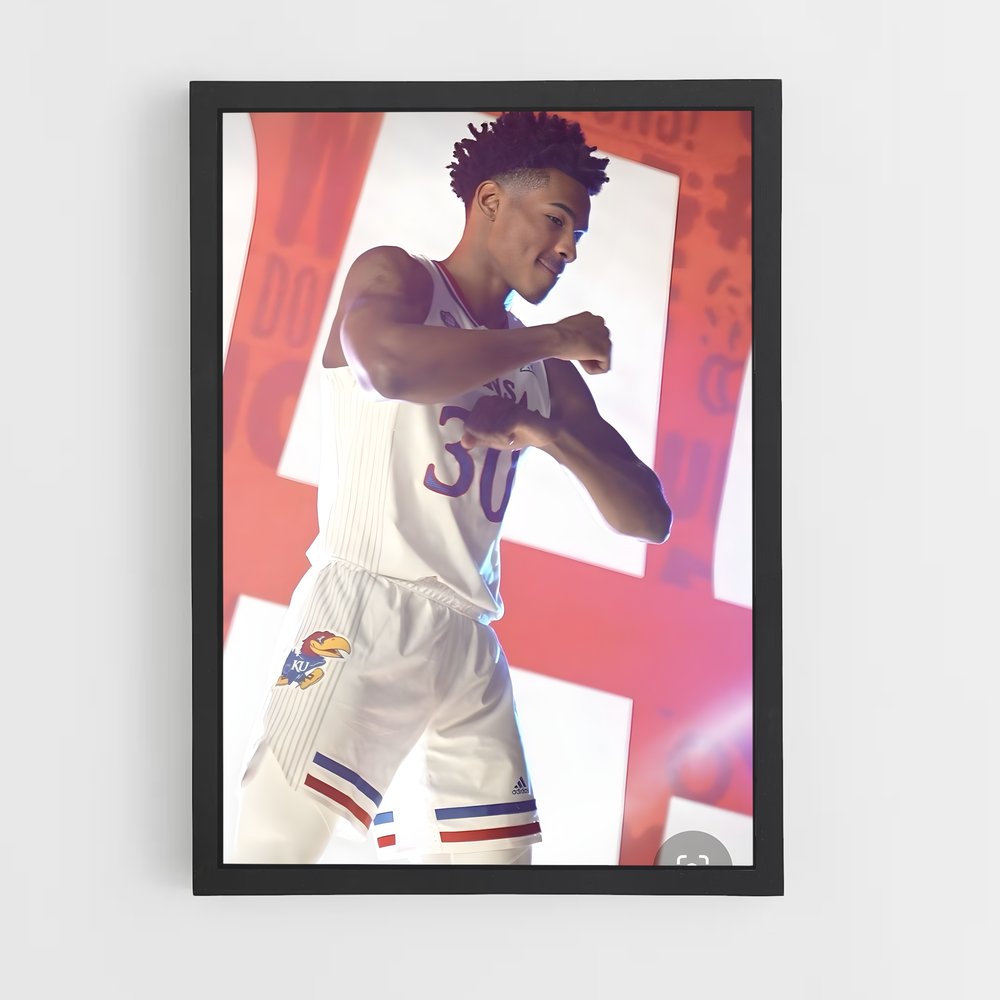 Poster Ochai de agbaji – affiche Basketball (vue 2)